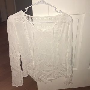 White and Flowy Top
